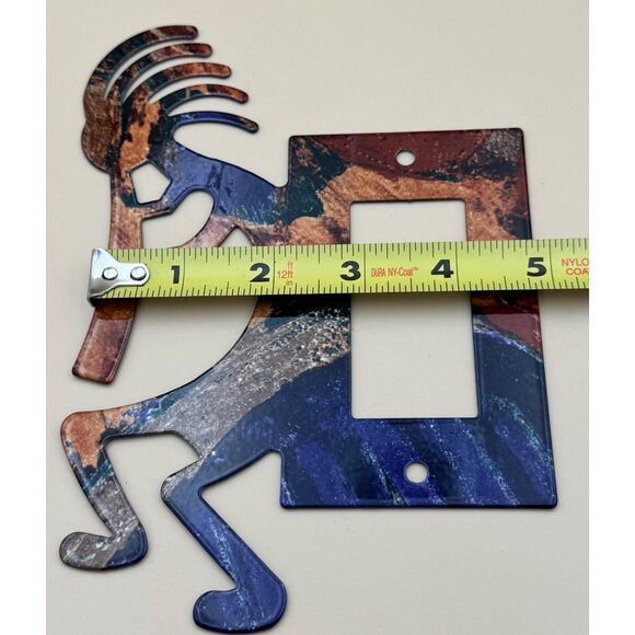 Lazart Kokopelli Reversible Metal Rocker Switch Cover Southwest Fertility - Picture 4 of 5